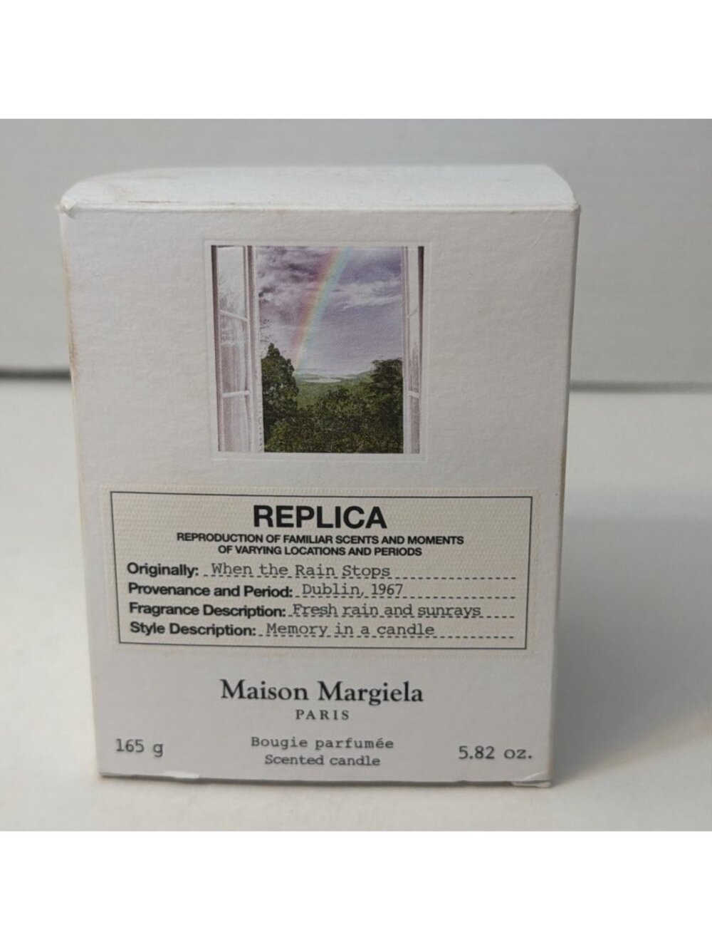 Maison Margiela Replica When The Rain Stops Scented Candle 5.8 oz (165g) NEW